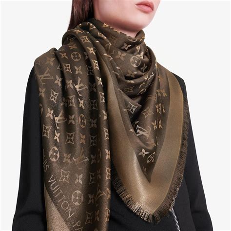 louis vuitton so shine shawl|lv monogram shine scarf shawl.